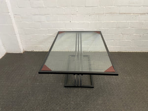 Black Frame Glass Coffee Table - PRICE DROP