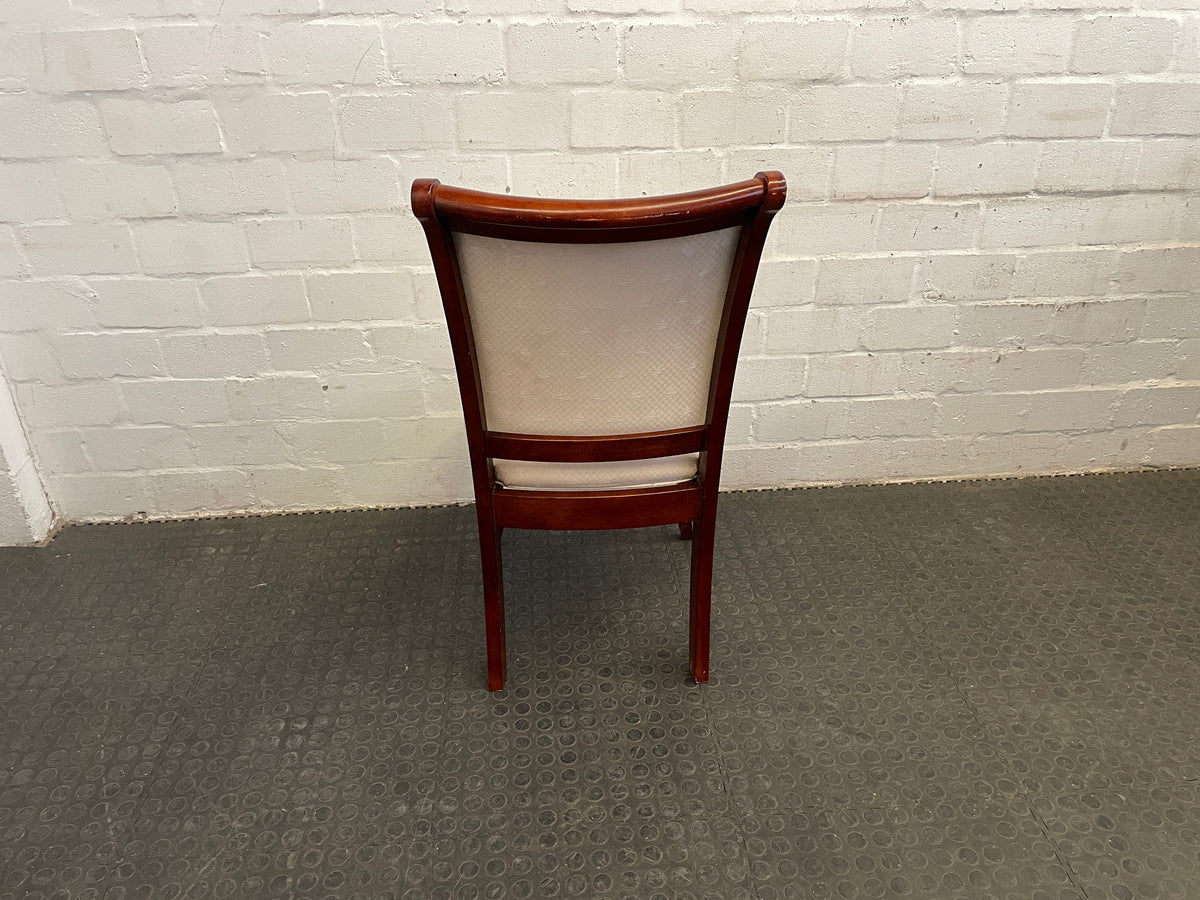 Wooden Cream Cushioned Dining Chair - PRICE DROP