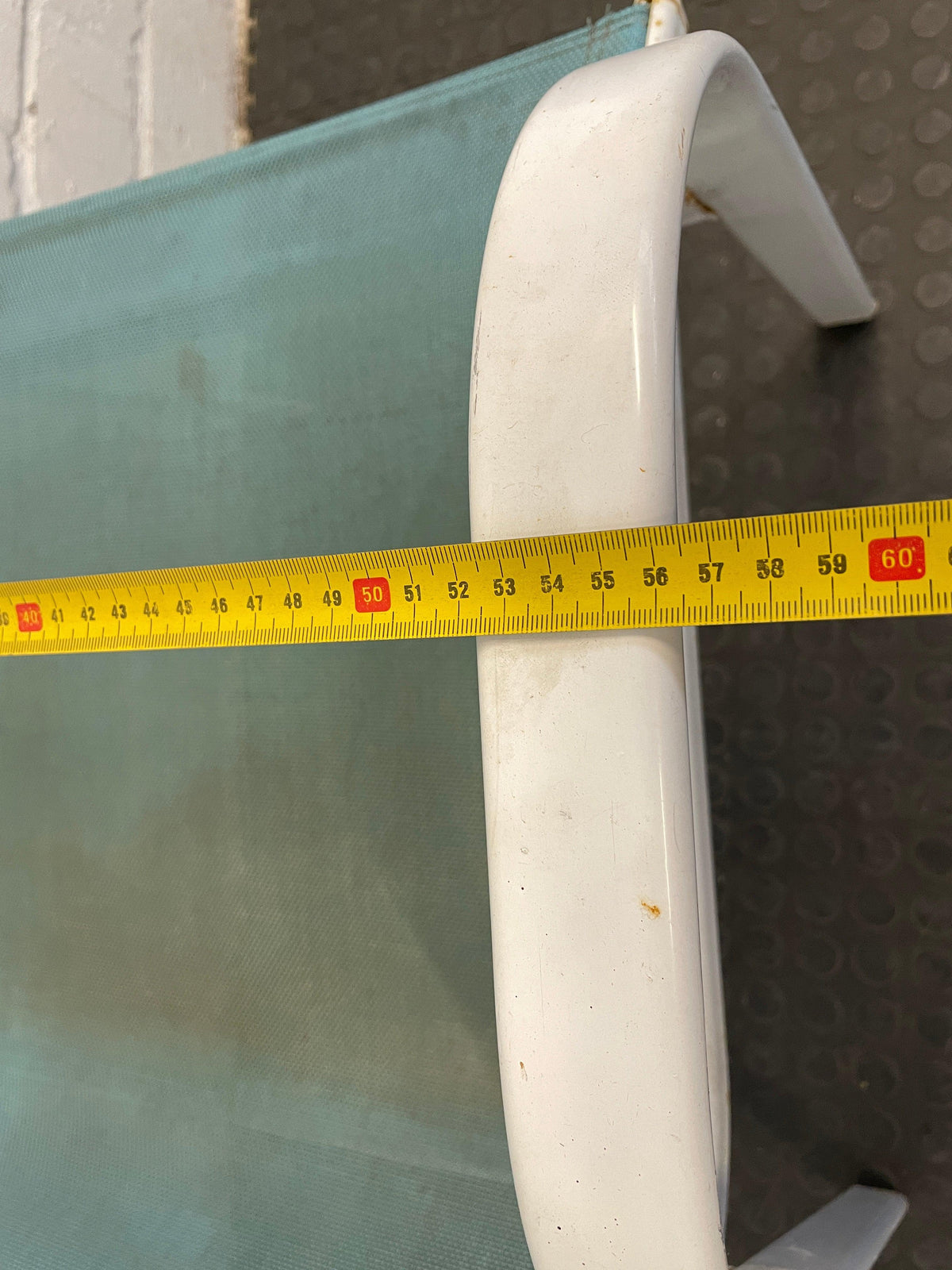 White Steel Frame Patio Chair