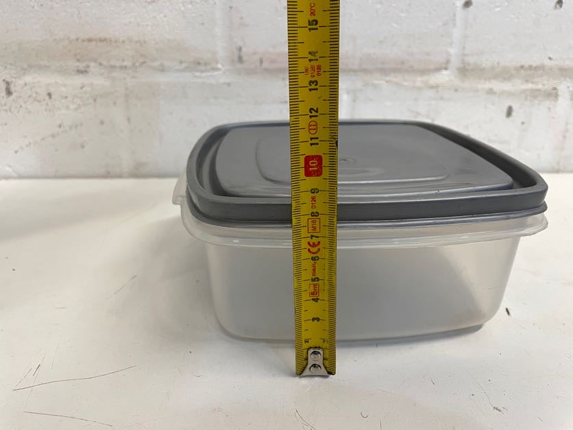 Grey Lid Container - 2ndhandwarehouse.com