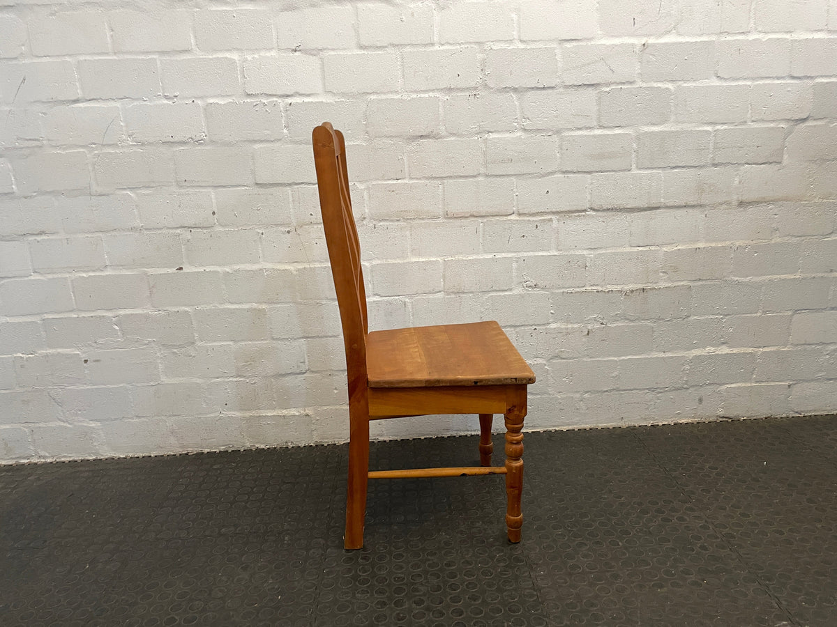 Wooden Dining Chair (Missing Backpiece) - PRICE DROP - 2ndhandwarehouse.com