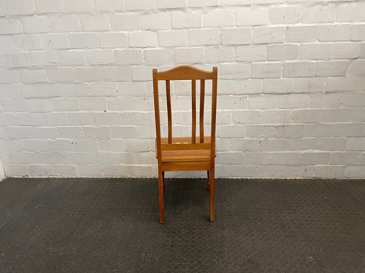 Wooden Dining Chair (Missing Backpiece) - PRICE DROP - 2ndhandwarehouse.com