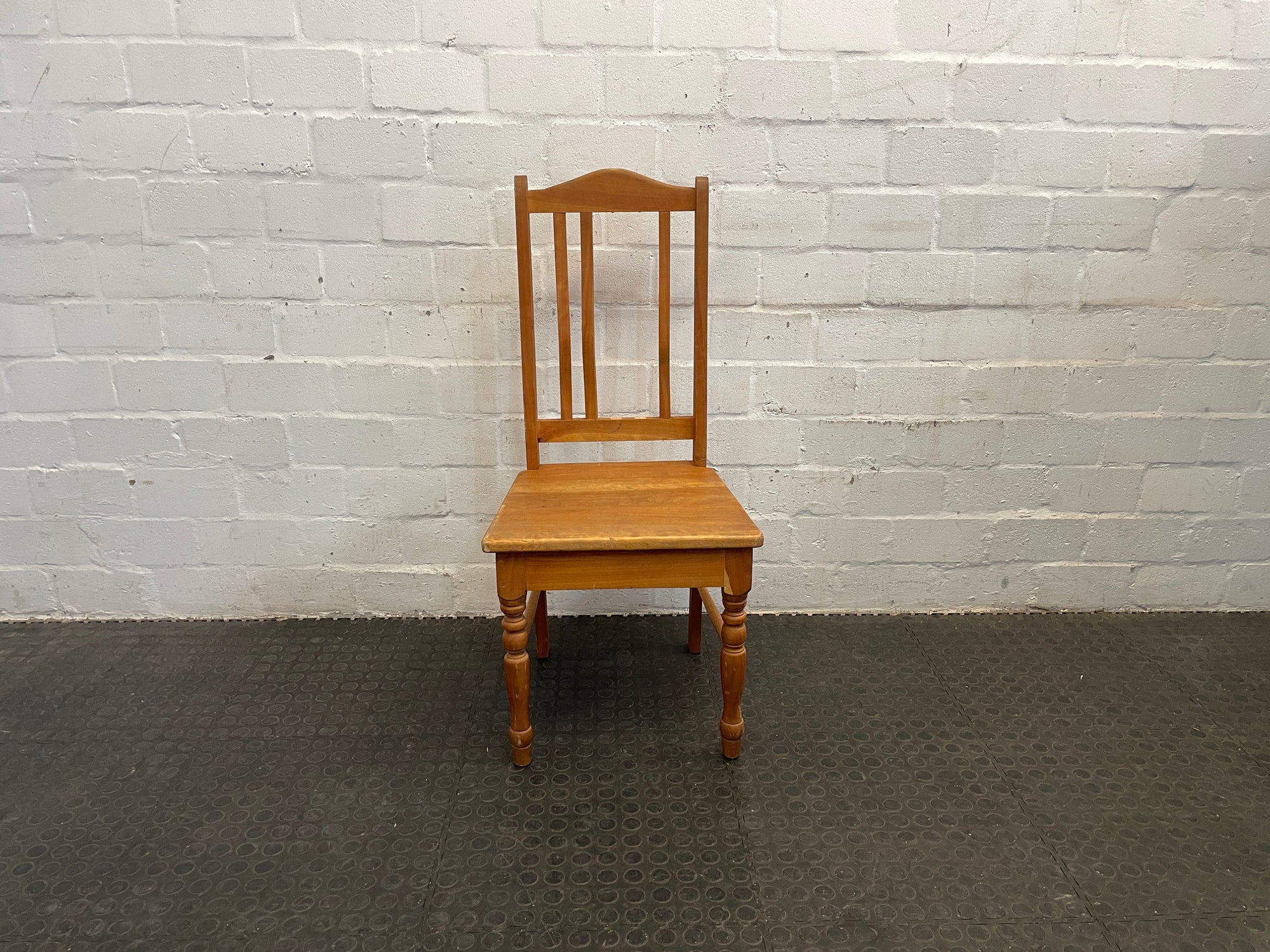 Wooden Dining Chair (Missing Backpiece)