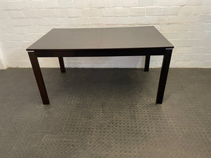 Dark Wood Extendable Dining Table