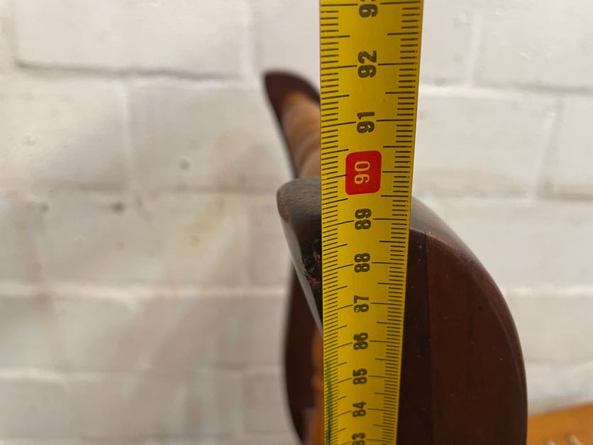 Yellow and Blackwood Riempie Dining Chair