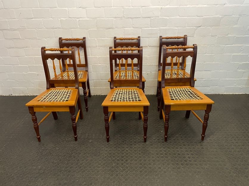Yellow and Blackwood Riempie Dining Chair - PRICE DROP - 2ndhandwarehouse.com