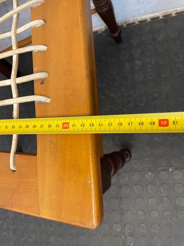 Yellow and Blackwood Riempie Dining Chair PRICE DROP