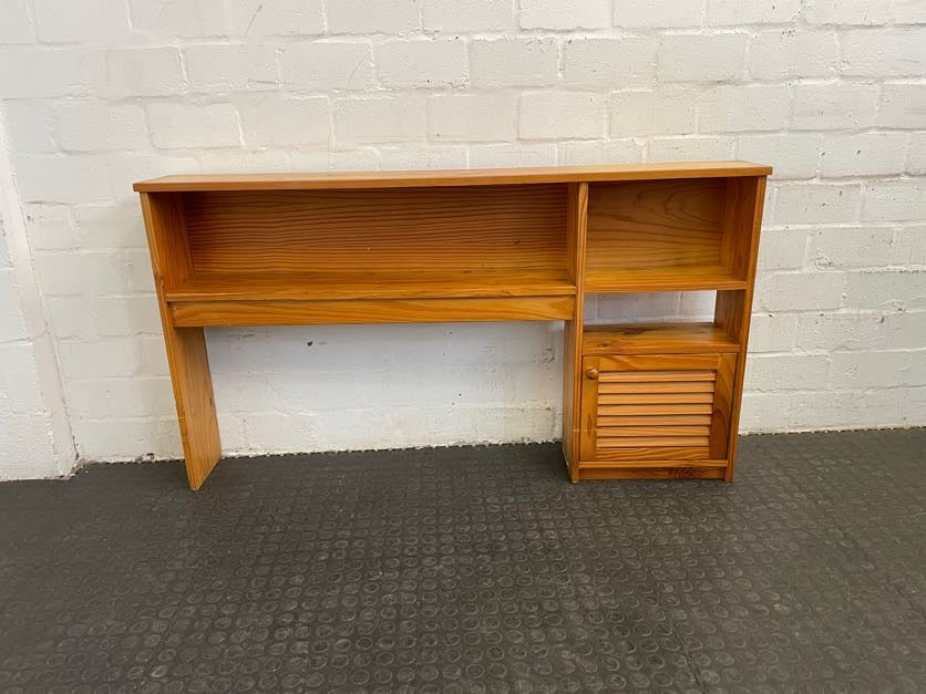 RHS Knotted Pine Headboard with Pedestal - PRICE DROP - 2ndhandwarehouse.com