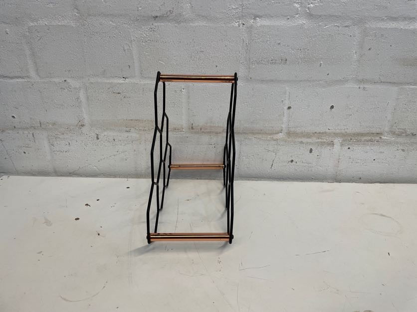 Three Tier Black Wine Rack