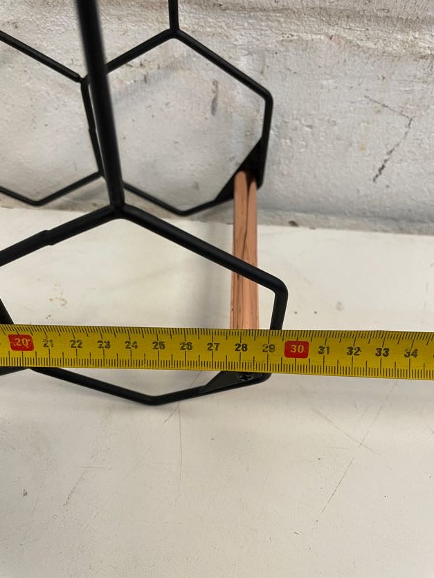 Three Tier Black Wine Rack