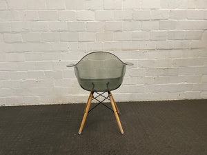 Grey Hard Plastic Dining Chair - PRICE DROP