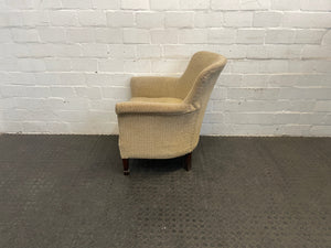 Cream Fabric Arm Chair