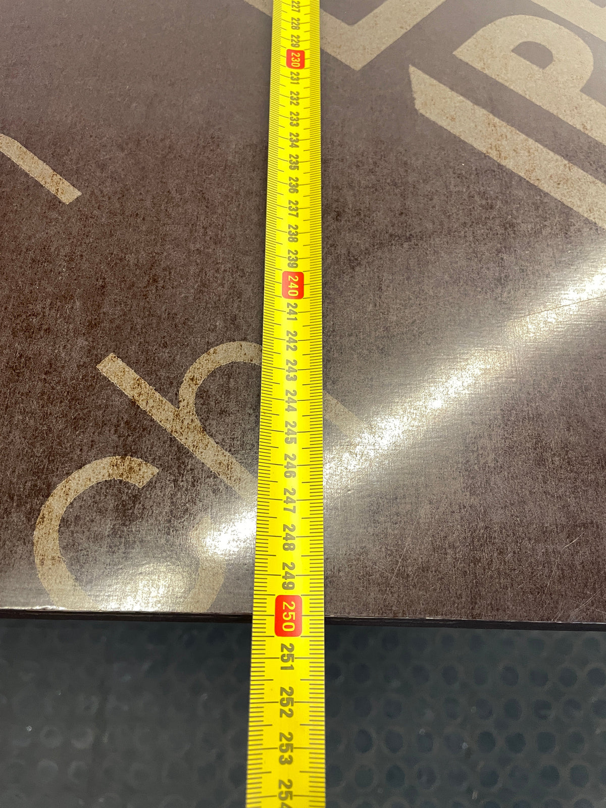 Boardroom Table with Turned Legs (Branded Top) 250cm x 125cm - REDUCED