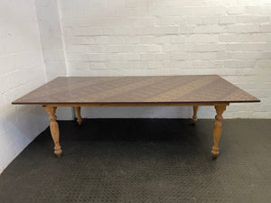 Boardroom Table with Turned Legs (Branded Top) 250cm x 125cm