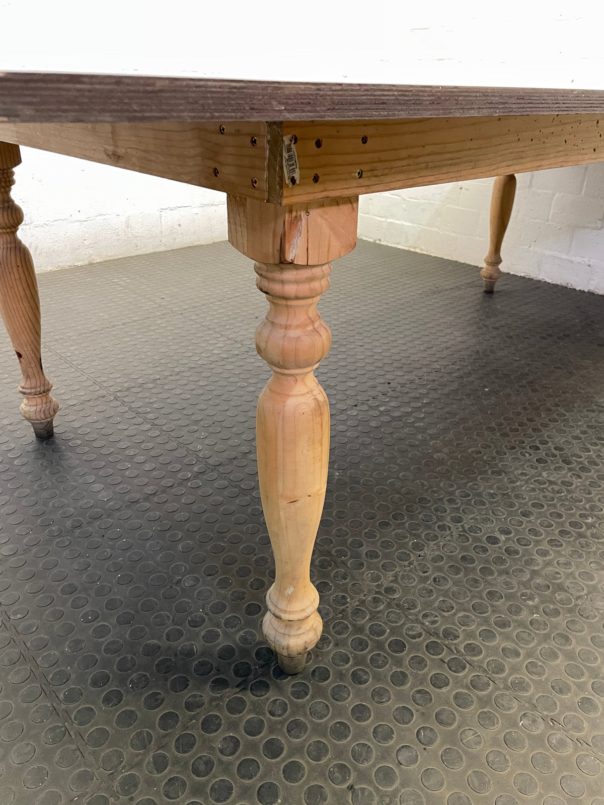 Boardroom Table with Turned Legs (Branded Top) 250cm x 125cm - REDUCED