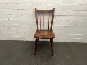 Wooden Slated Dining Chair (Missing Slat)