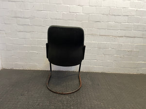 Black Office Visitors Chair (Faded/Rusted) - PRICE DROP