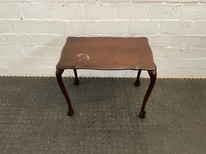 Vintage Cherry Wood Side Table (Mark On Surface)