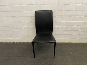 Black Leather Like Dining Room Chair - PRICE DROP