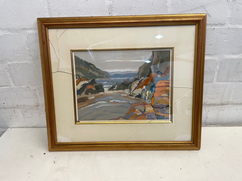 Bronze Lined Photo Frame (Cracked Glass)
