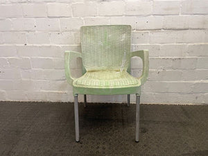 Green Plastic Outdoor Chairs - PRICE DROP