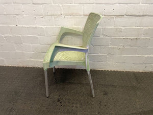 Green Plastic Outdoor Chairs - PRICE DROP