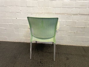 Green Plastic Outdoor Chairs - PRICE DROP