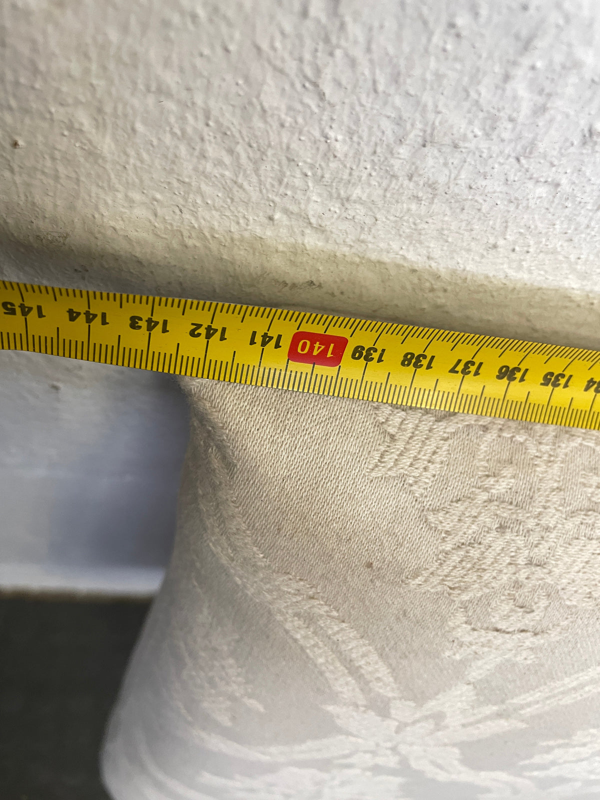 Cream Fabric Patterned Headboard - 2ndhandwarehouse.com