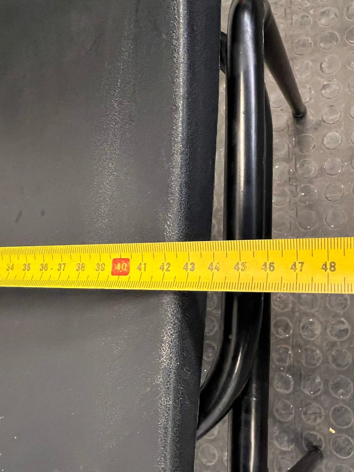 Black Plastic Chair with Steel Legs - PRICE DROP