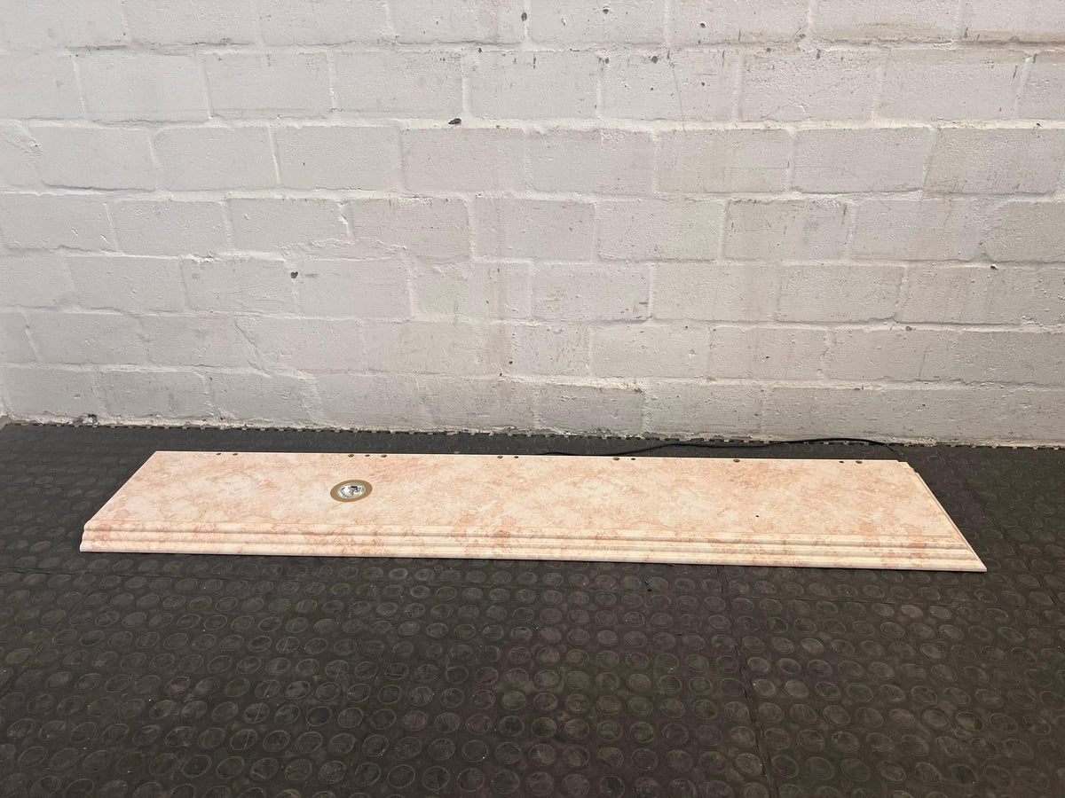 Marble Print Shelf LHS with Down Light