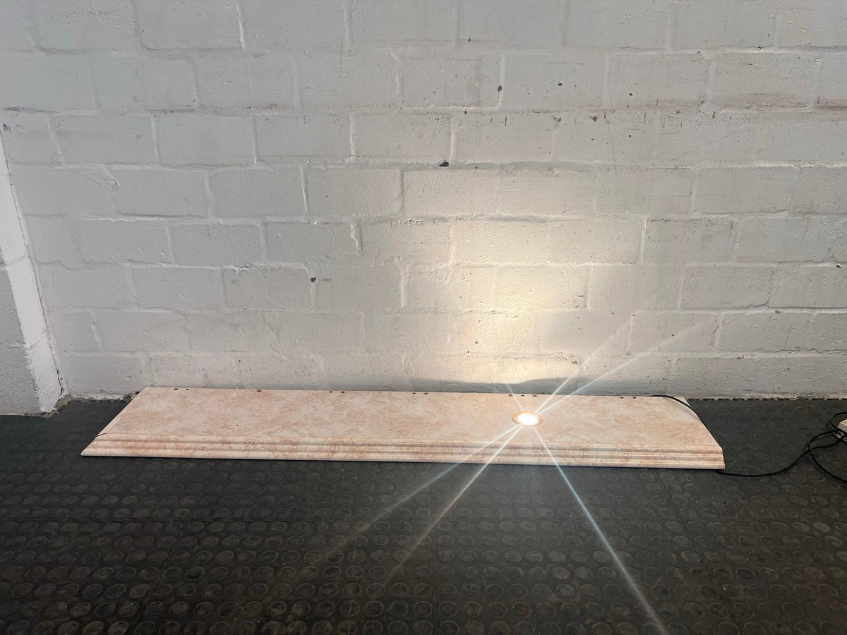 Marble Print Shelf RHS with Down Light