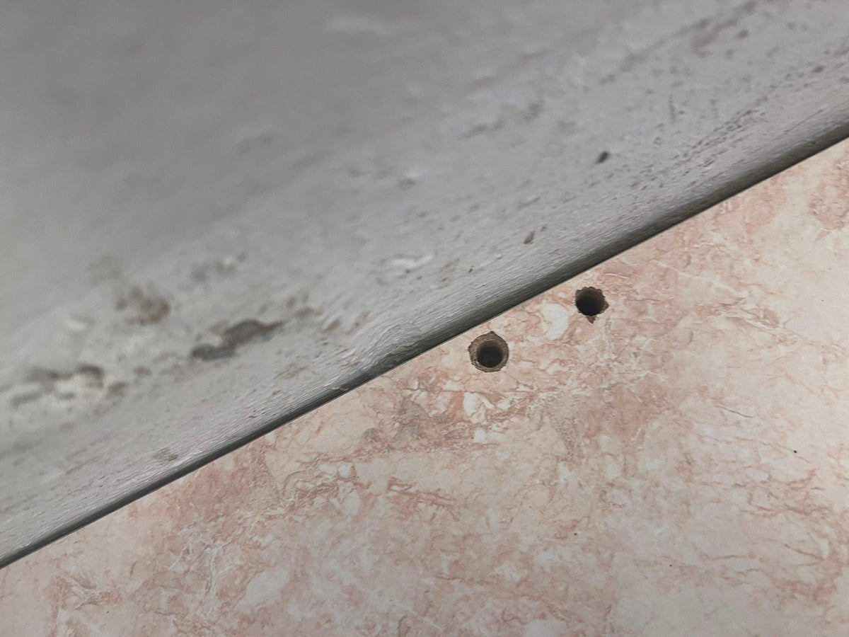 Marble Print Shelf with Down Light