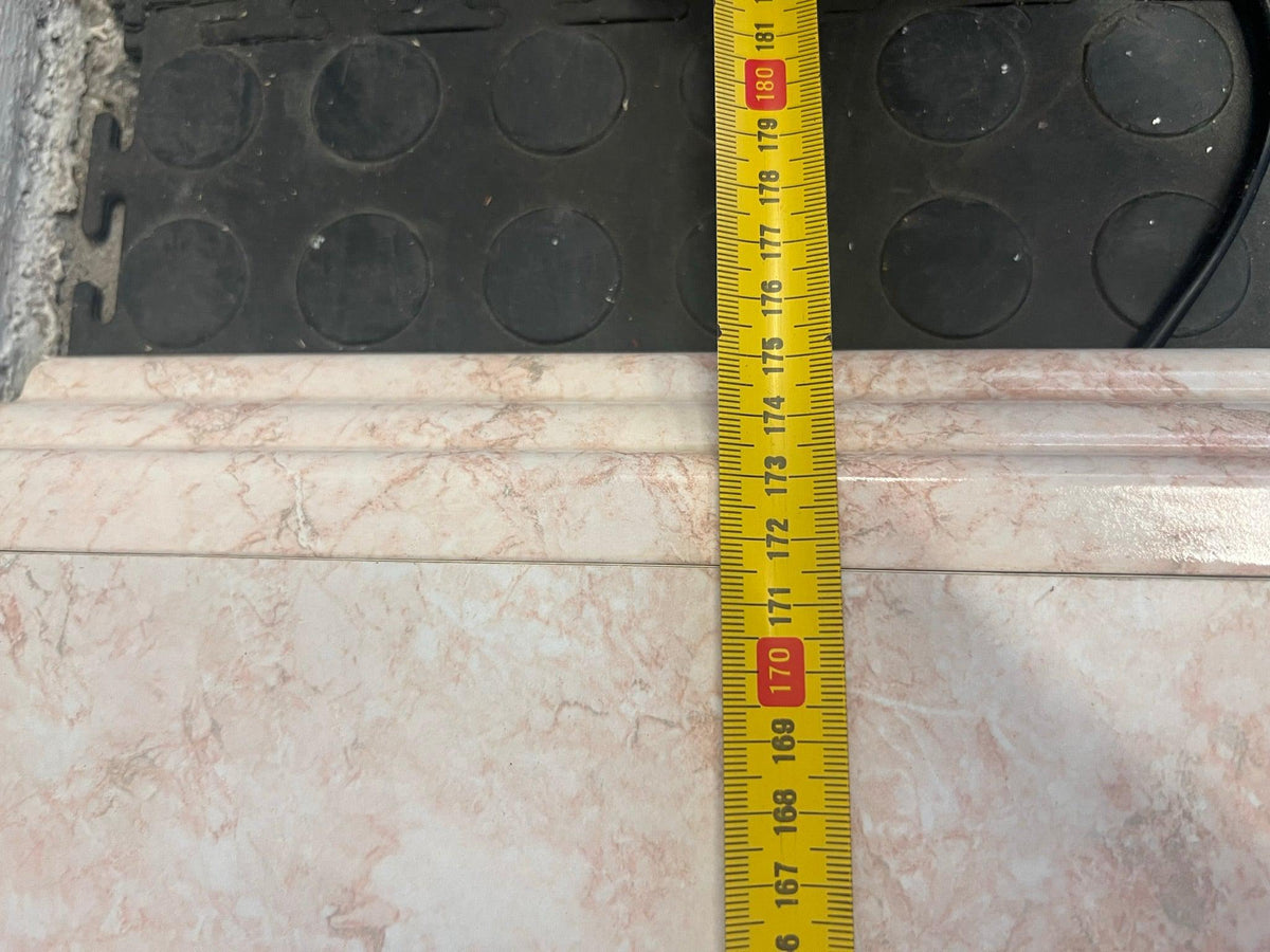 Marble Print Shelf with Down Light