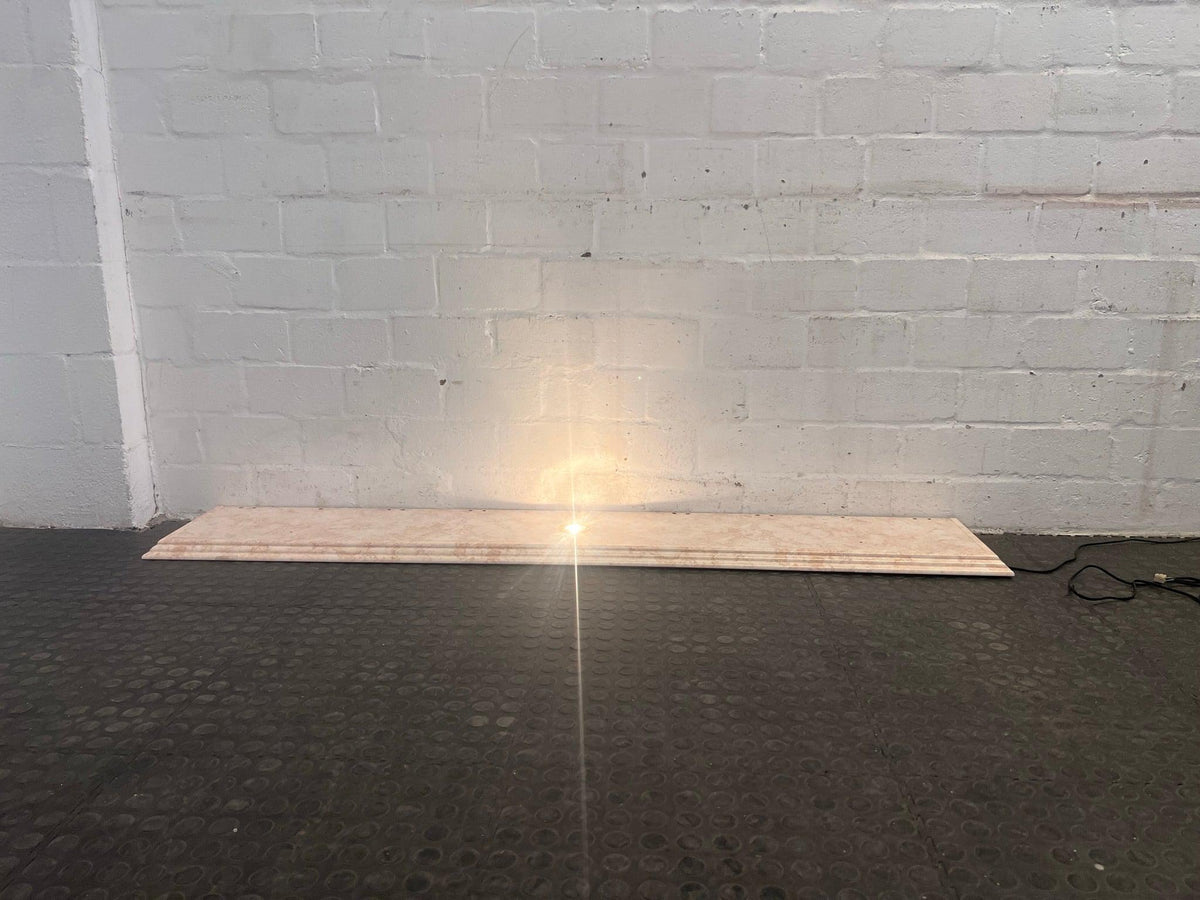 Marble Print Shelf with Down Light