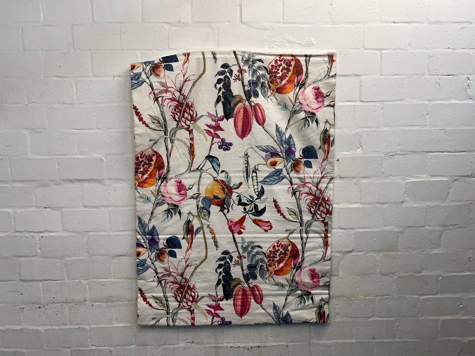 Floral Print Roman Kitchen Blind 1m wide x 135cm long