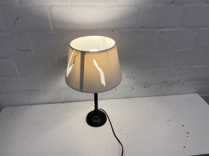 Beige Shade Lamp With Black Stand (Tears In Shade)