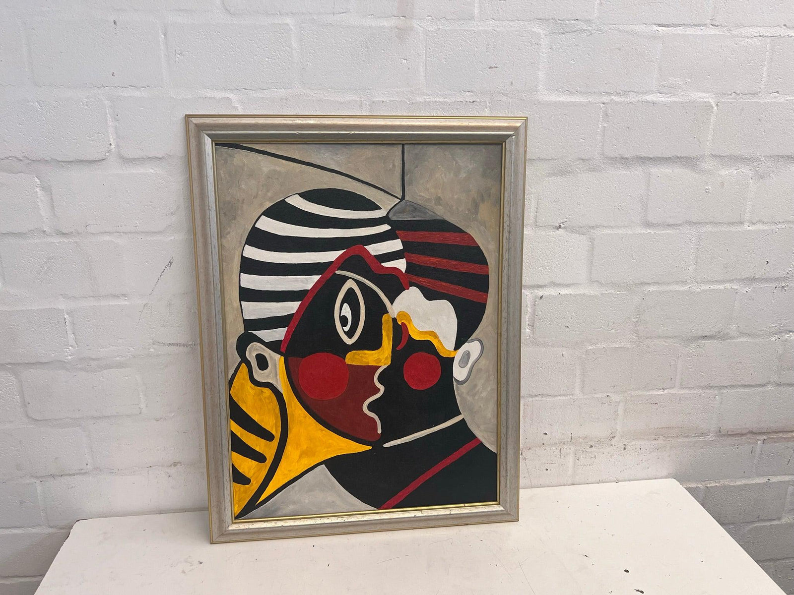 Abstract Face Framed Art