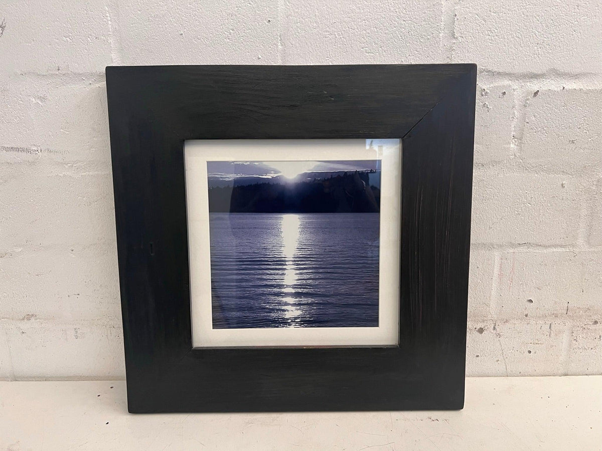 Framed Mountain and Lake Wall Art