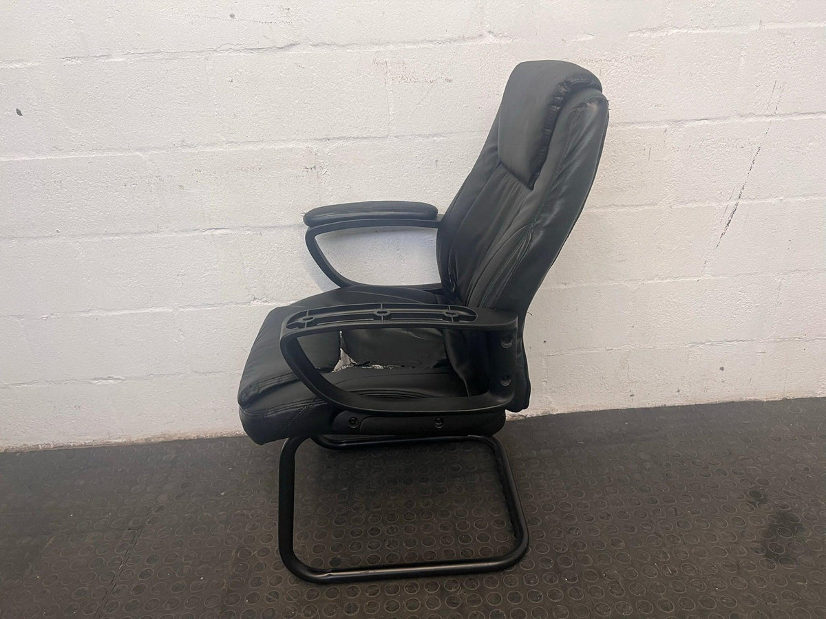 Padded Black Visitors Chair - PRICE DROP