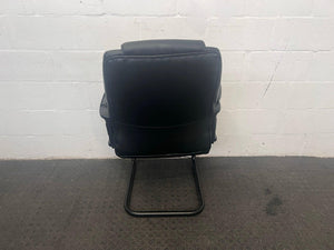 Padded Black Visitors Chair - PRICE DROP
