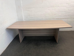 Grey Wood Print Boardroom Table - REDUCED