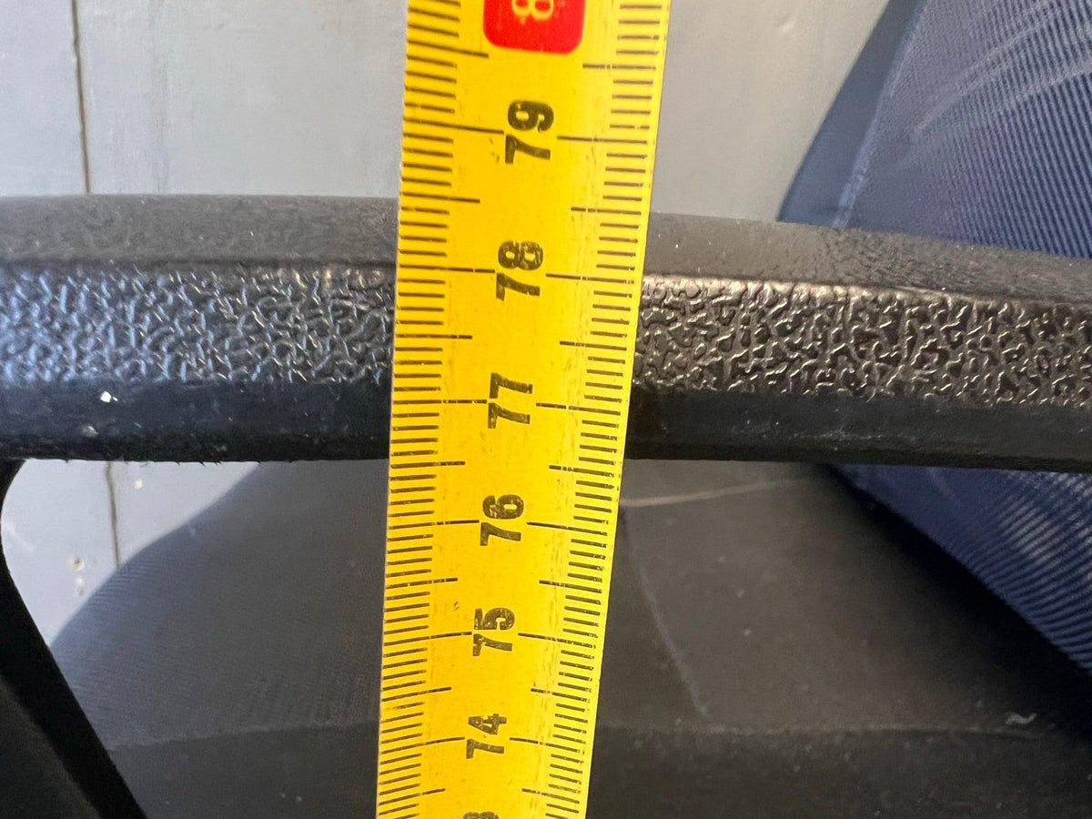 Black Leather High Back Office Chair - Has fabric Damage