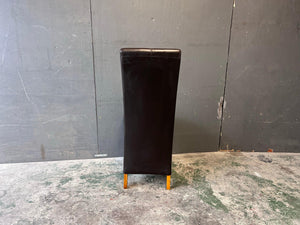 Nespresso Leather Dining Chair (Broken Back) - PRICE DROP