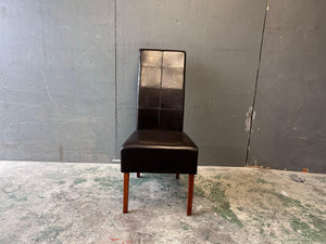 Nespresso Leather Dining Chair (Broken Back) - PRICE DROP