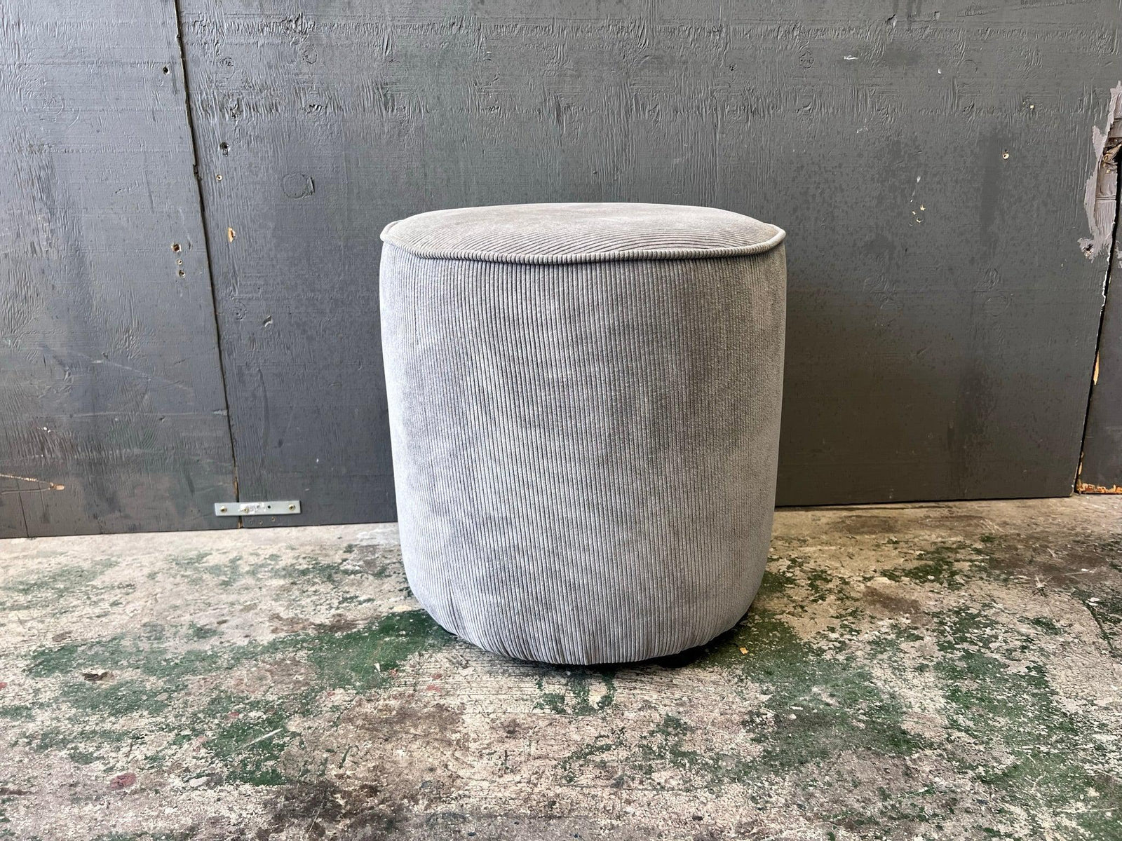 Light Grey Fabric Ottoman - PRICE DROP