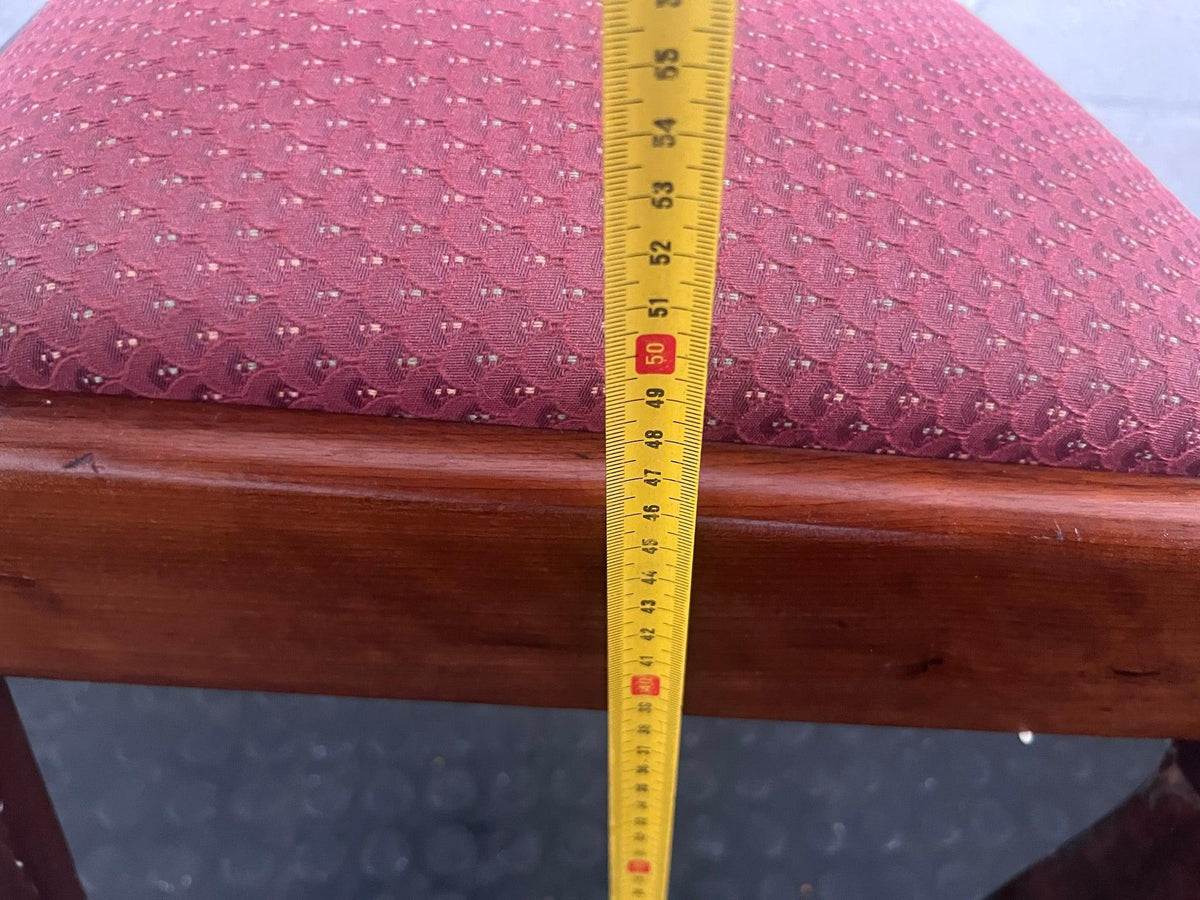 Ball and Claw Red Cushion Dining Chair (Damage To The Leg) - PRICE DROP