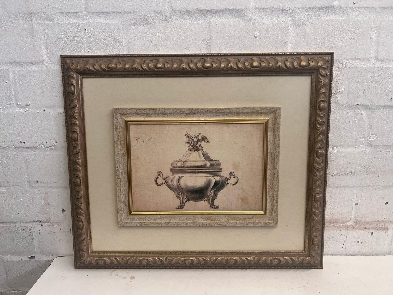 Sugar/Saus Holder Framed Print (65cm x 77cm)