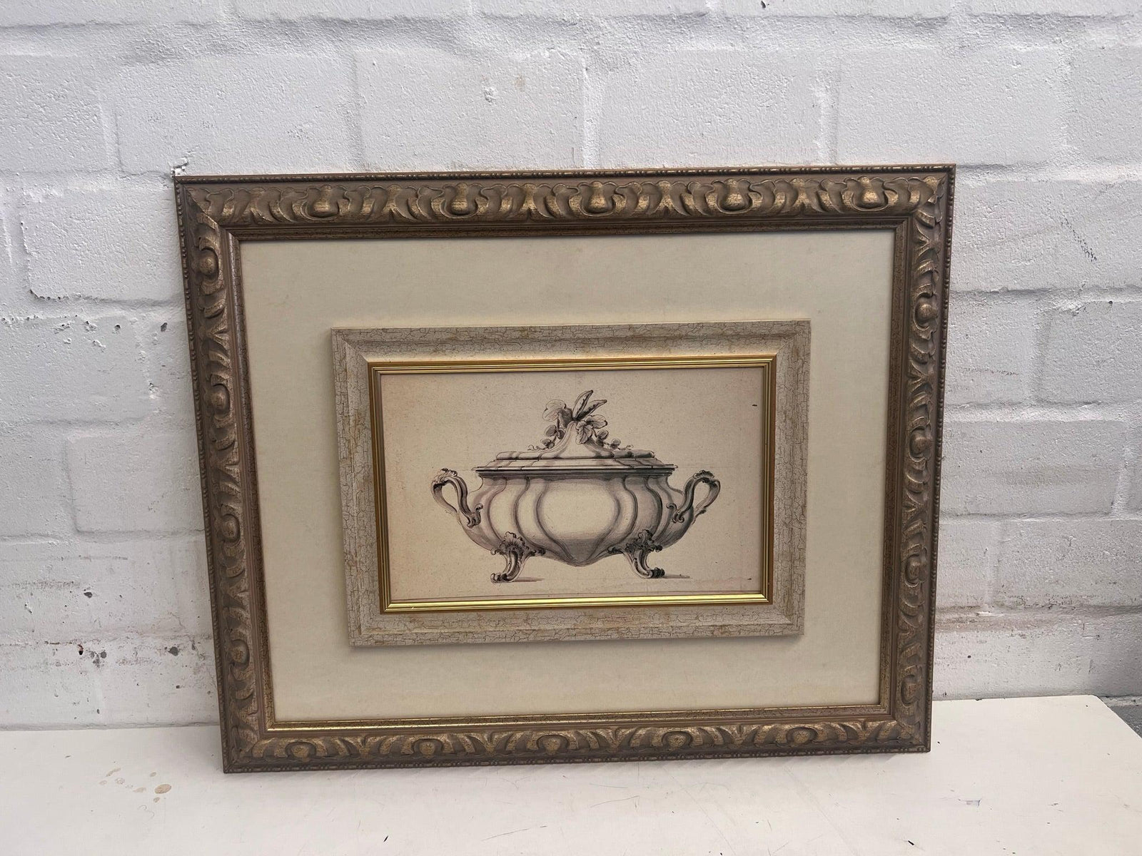 Sugar/Saus Holder Framed Print (65cm x 77cm)