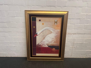 Swan Framed Print (100cm x 131cm)