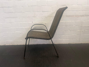 Grey Steel Framed Patio Chair (Slight Rust)